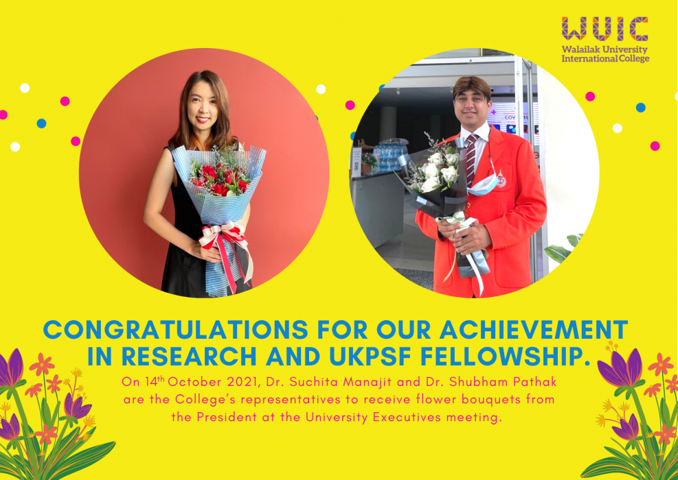 Congratulations for our achievement in Research and UKPSF fellowship.