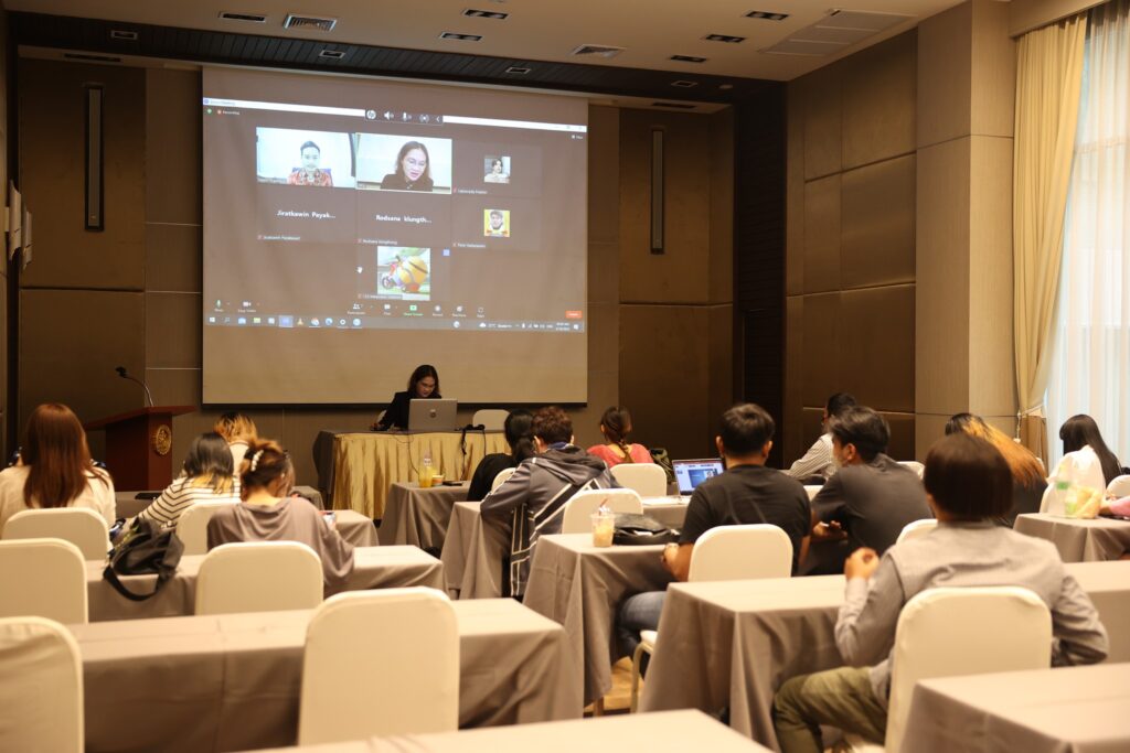 On 16 February 2023, Dr Wasin Praditsilp, FHEA, Acting President of BBA (Int'l Program), Walailak University International College (WUIC), was invited by the Faculty of Communication Arts (FCA), Dhurakij Pundit University (DBU) in Bangkok to give a public lecture on "Soft Power & Thailand" to undergraduate students in the "NITADE DBU Talent Project." As Dr Wasin is one of few Thai researchers who conducts research on soft power, especially in the Thai context, he has the privilege to share his knowledge to many public and private bodies in Thailand and neighboring countries. This special event was organised by Deputy Dean of Academic, FCA, Dr Karada Ruampum, and the session was shared by Dr Dhanakorn Srisooksai, the Manager of Thai Media