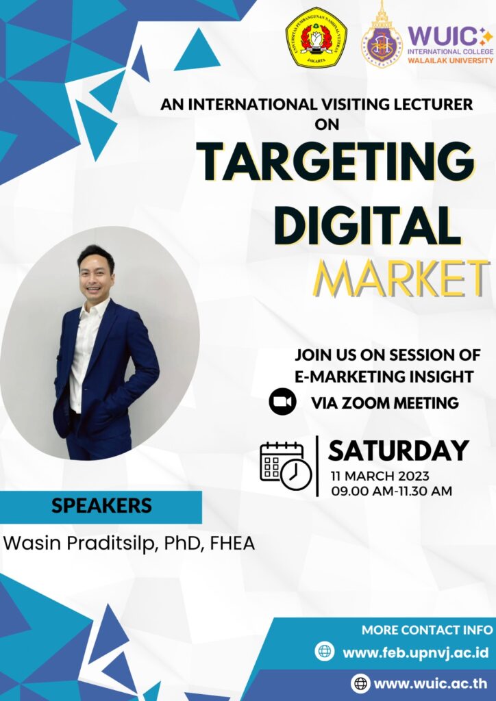 WUIC Co-Hosts First Webinar in E-Marketing Insight with Partner University