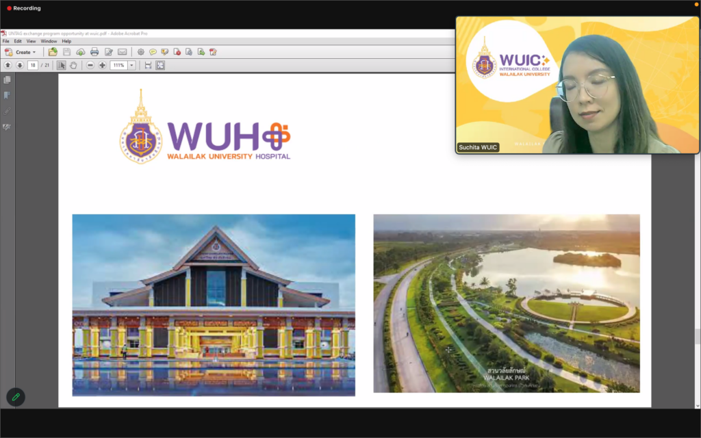 UNTAG Surabaya and WUIC joined hands to co-organize a highly anticipated webinar on the topic of "Business Ethics and Cultures in Indonesia and Thailand."