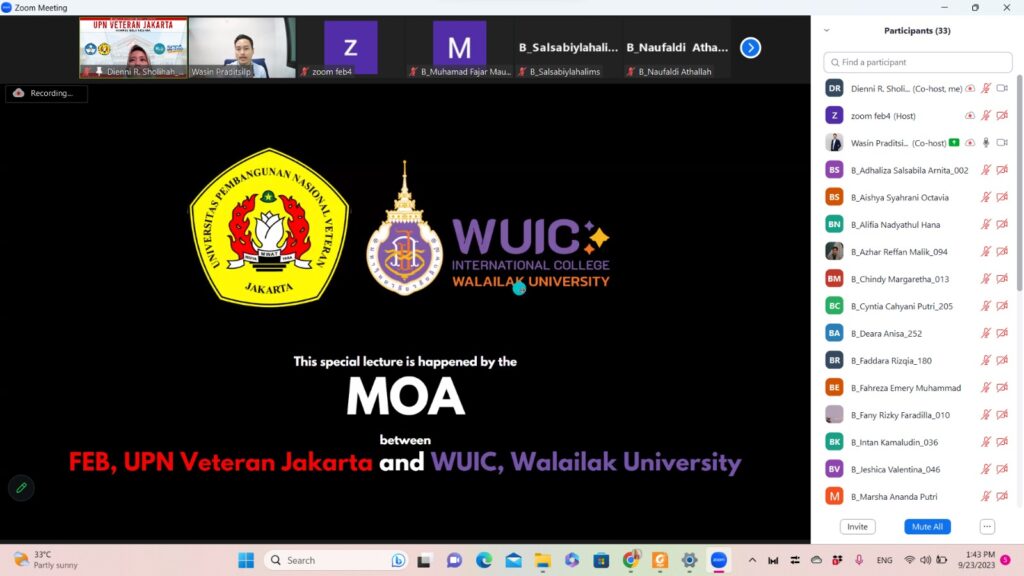 WUIC Lecturer