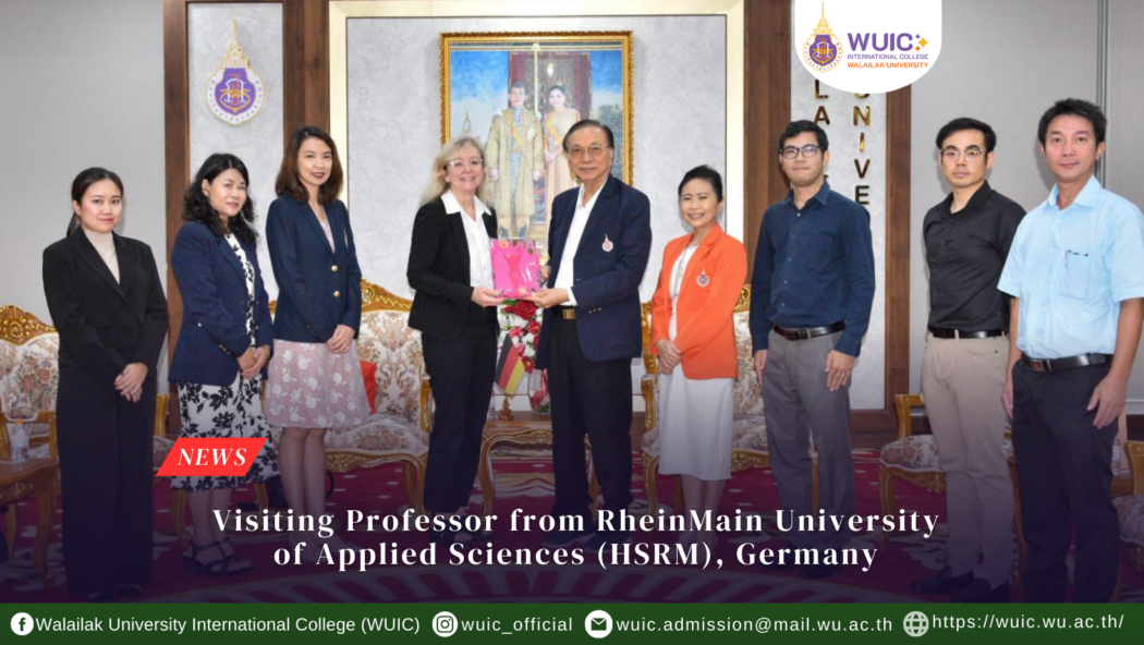 Visiting Professor from RheinMain University of Applied Sciences (HSRM), Germany