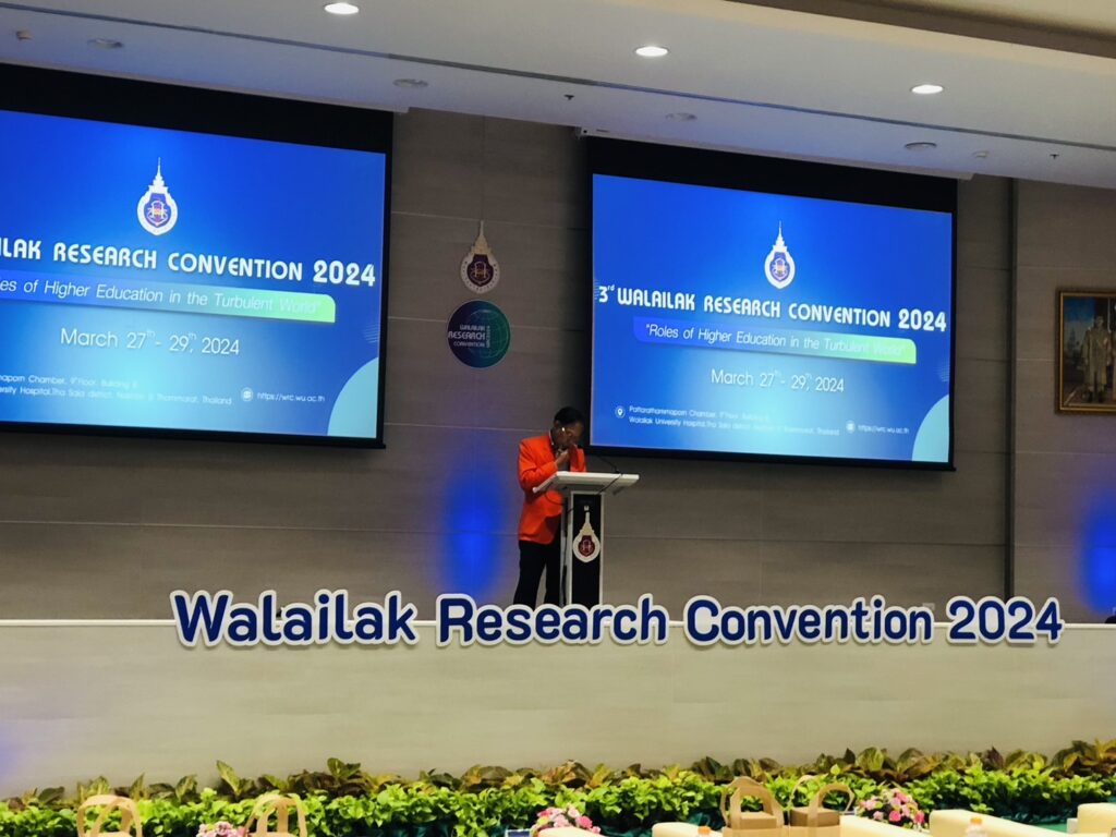 Vice Dean Dr. Suchita Manajit and Dr. Tianyi Wu Represent WUIC at Walailak Research Convention 2024
