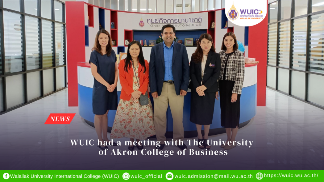 WUIC had a meeting with The University of Akron College of Business