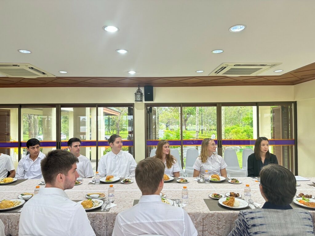 The President of Walailak University hosted a welcoming event today for exchange students