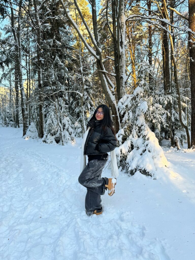 Studying in Russia was very different from what I was used to. The classes were not too stressful, but I still had to finish all my assignments on time. One of the biggest challenges was walking to class every day! It was far, but I saw it as daily exercise. However, in winter, walking through the snow made it much harder!