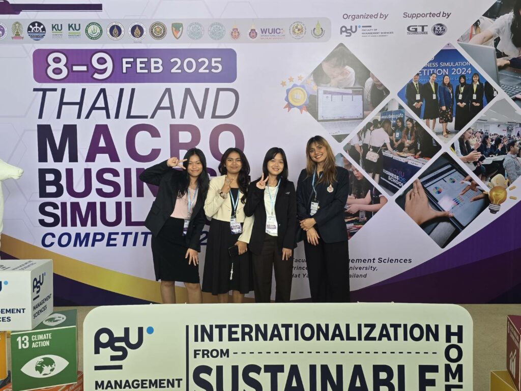 WUIC Students Win First Place in Thailand Macro Business Simulation 2025