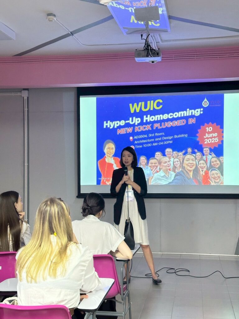 Walailak University International College (WUIC) proudly organized the event “WUIC Hype-Up Homecoming: New Kick Plugged In”