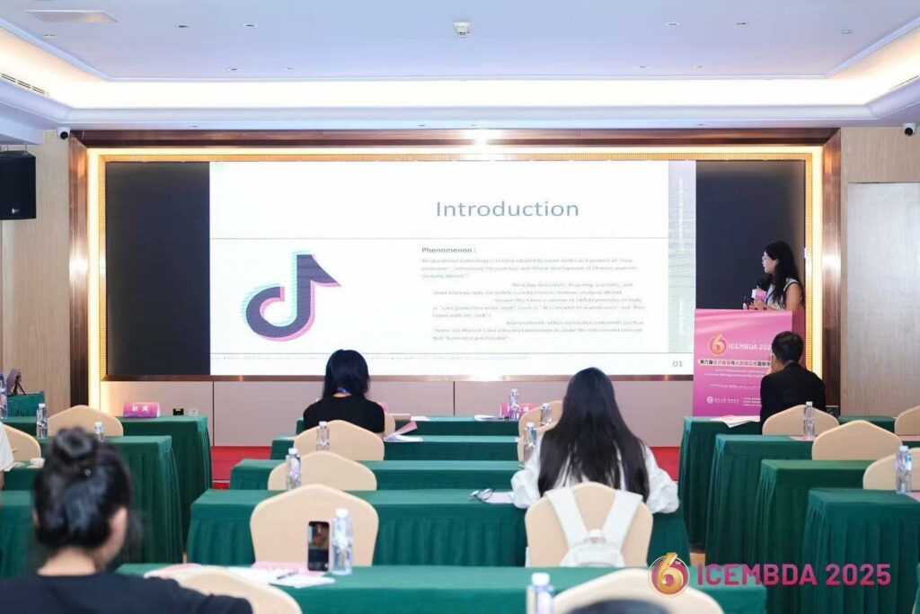 "WUIC Student Vicky Yang Presents Groundbreaking AI Education Research at International Conference in China"