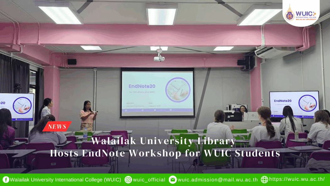 Walailak University Library Hosts EndNote Workshop for WUIC Students
