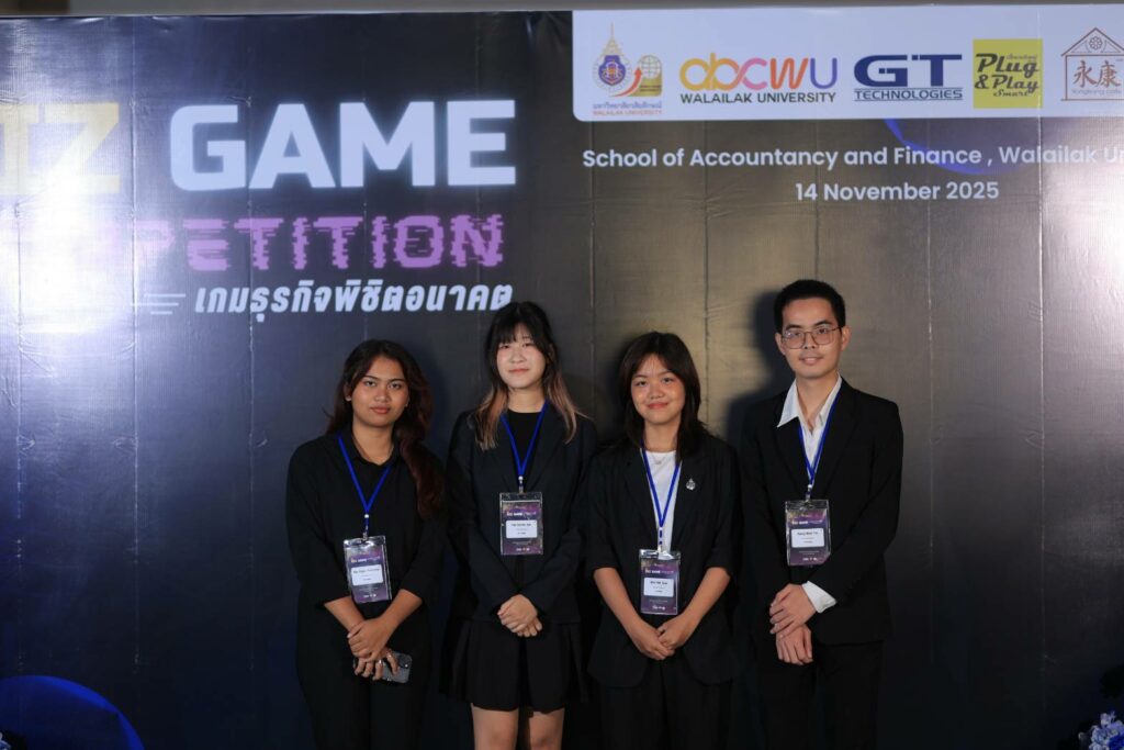WUIC Students Crowned Champions at Walailak University’s BIZ GAME Competition 2025