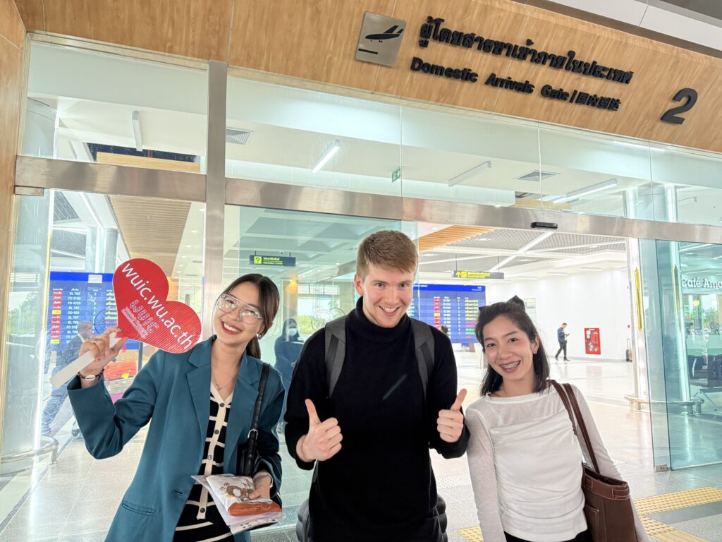WUIC Welcomes Exchange Students at Nakhon Si Thammarat Airport