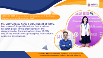 WUIC BBA Student Research Achievement Announcement